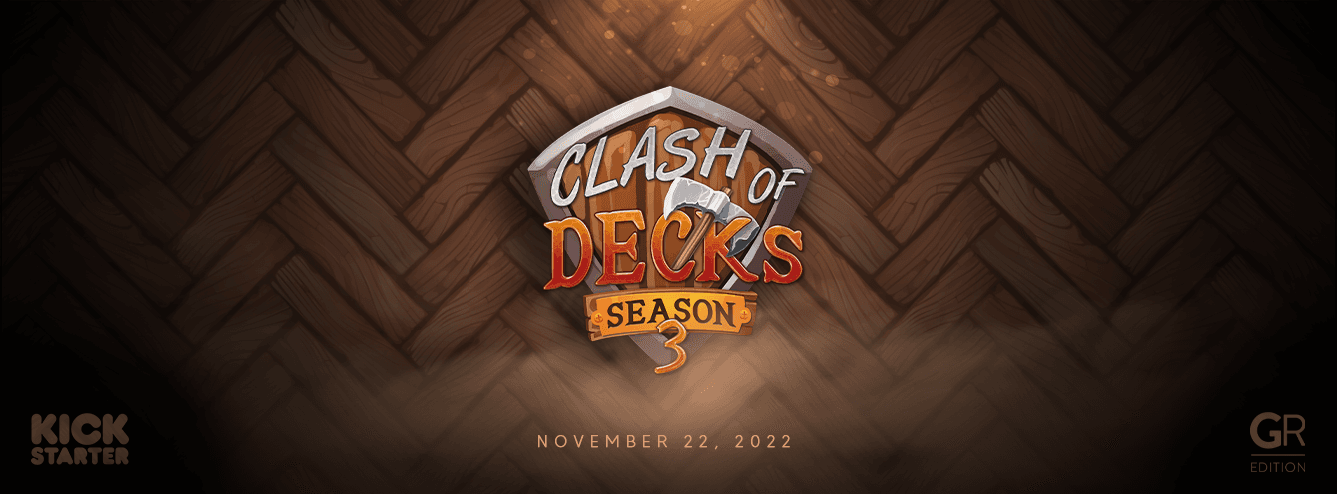 Couverture de l'article : Clash of Decks : Saison 3 bientôt sur Kickstarter !