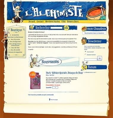 Couverture de l'article : L'Alchimiste, une nouvelle boutique en ligne