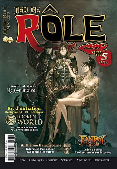 Couverture de l'article : Jeu de Rôle Magazine a 5 ans