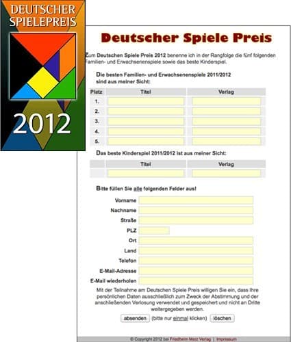 Couverture de l'article : Votez pour le Deutscher Spiele Preis