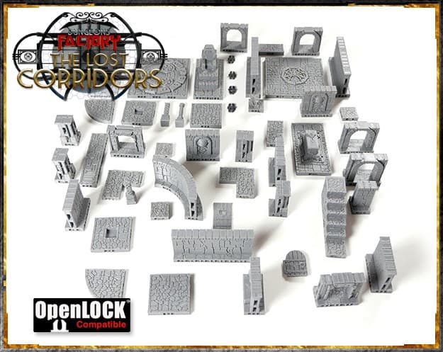 Couverture de l'article : The Lost Corridors - Accessoires de Jeux de rôle imprimables en 3D.