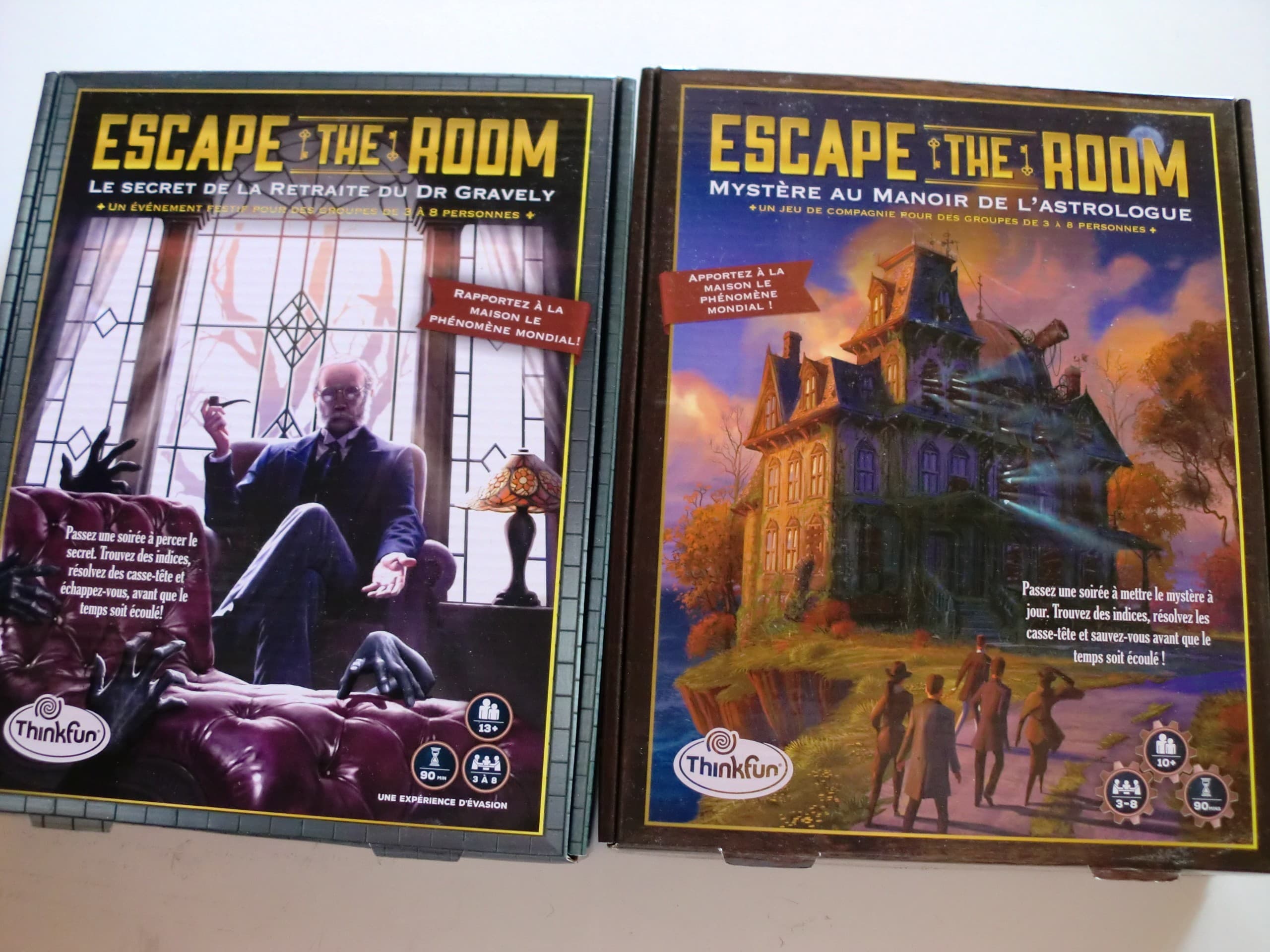 Critique de Escape the room (Mystère au manoir de l’astrologue et Le secret de la retraite du Dr Graveley)