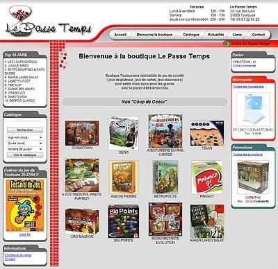 Couverture de l'article : Le Passe temps a un nouveau site !