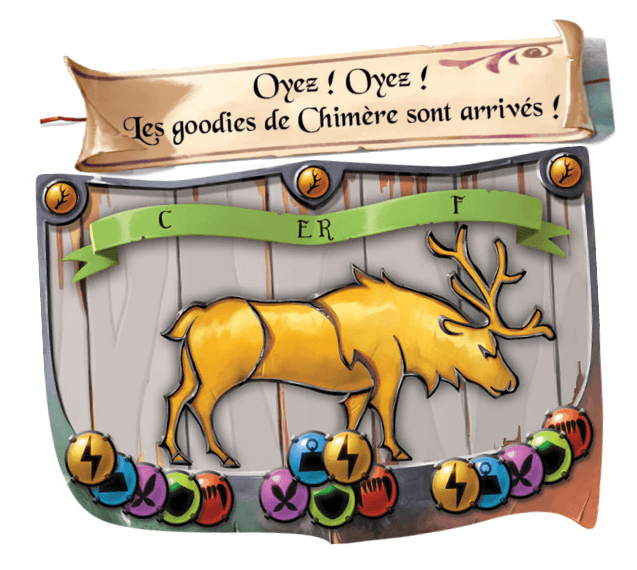 Pour Noël, des cerfs  dans Chimère