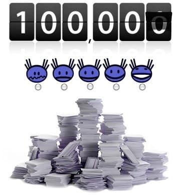 Couverture de l'article : C'est énormissime : 100000 !
