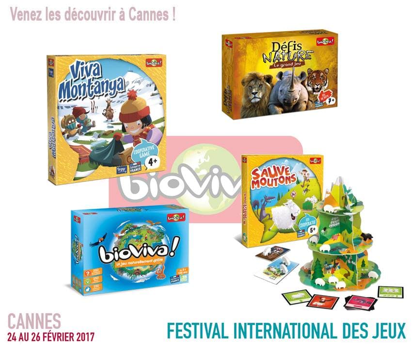 Couverture de l'article : Bioviva présentera 18 nouveautés au Festival International des Jeux de Cannes