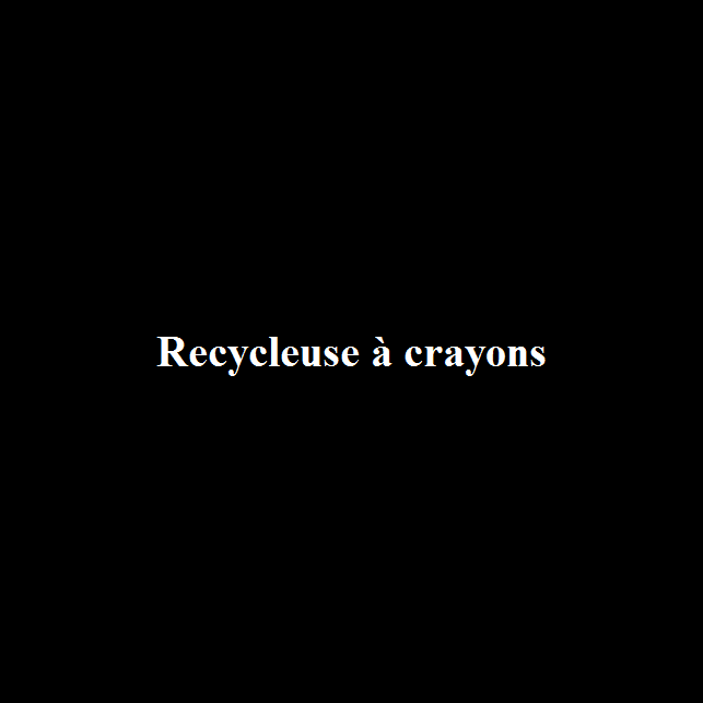 Le jeu gratuit du vendredi :  Recycleuse à crayons