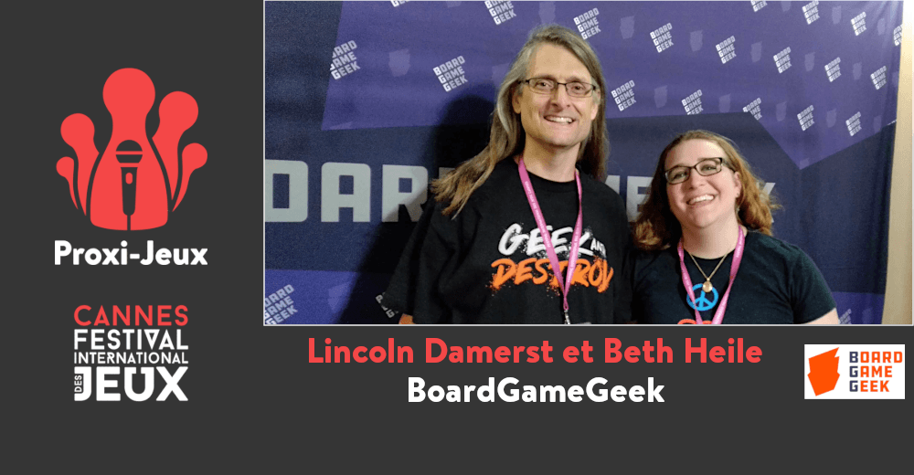 Couverture de l'article : [FIJ Cannes 2020] Lincoln Damerst et Beth Heile – BoardGameGeek