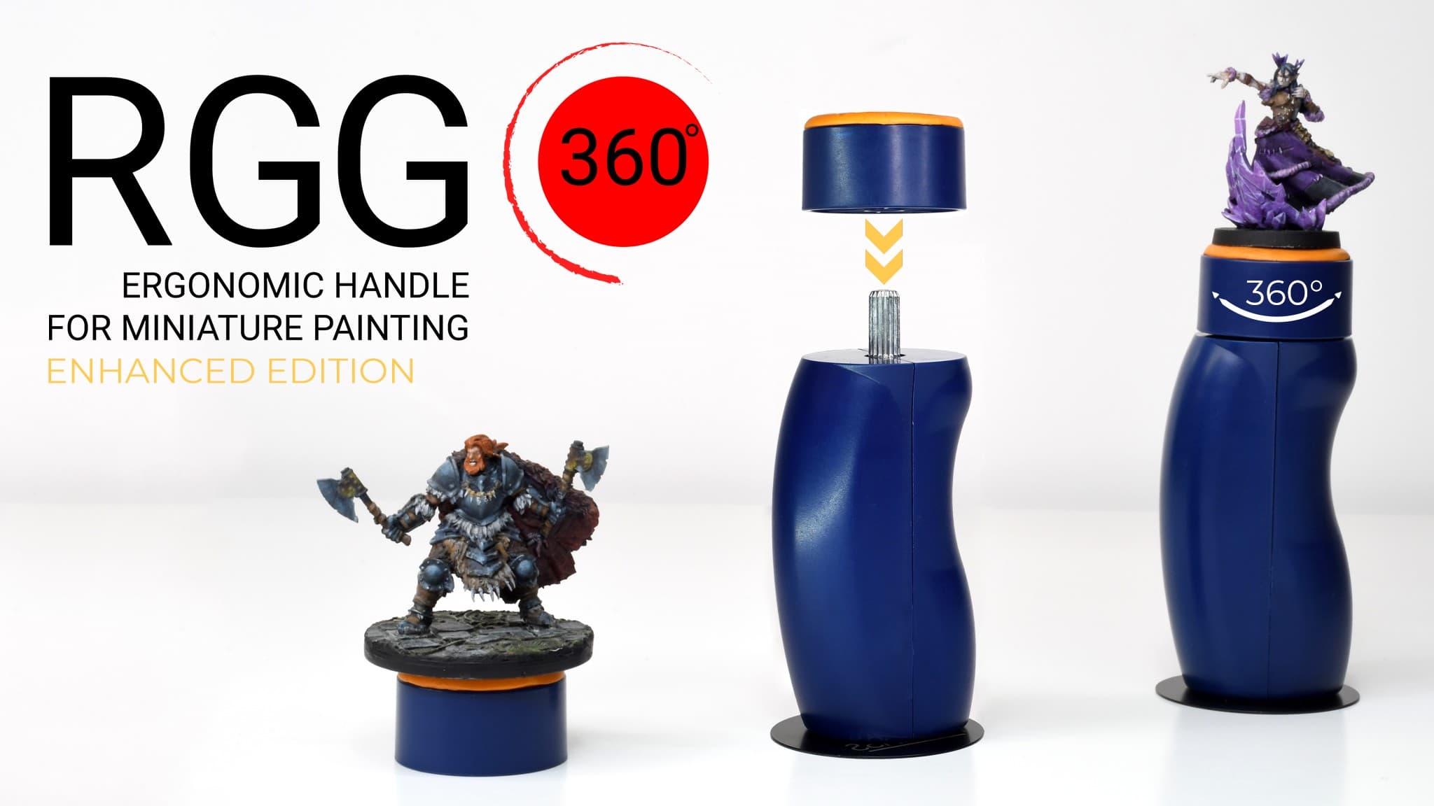 Couverture de l'article : Kickstarter live: RGG360 poignée ergonomique pour peinture sur figurines