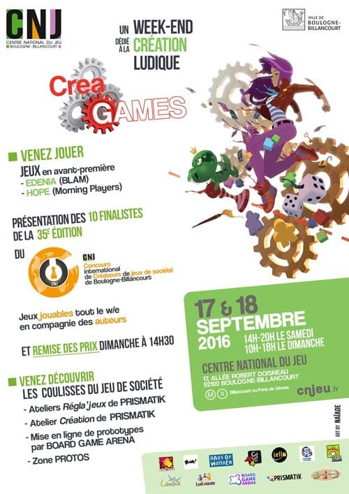 Couverture de l'article : CreaGames 2016 et remise des prix du 35e Concours de Boulogne-Billancourt