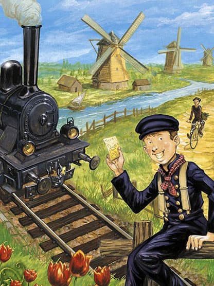 Partons au pays de la tulipe mais en train