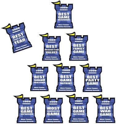 Couverture de l'article : Les finalistes des Dice Tower Awards