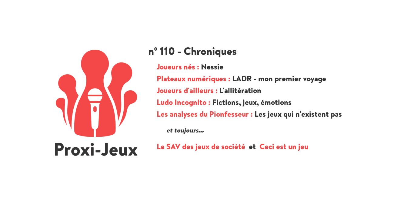 [Podcast] Chroniques n°110