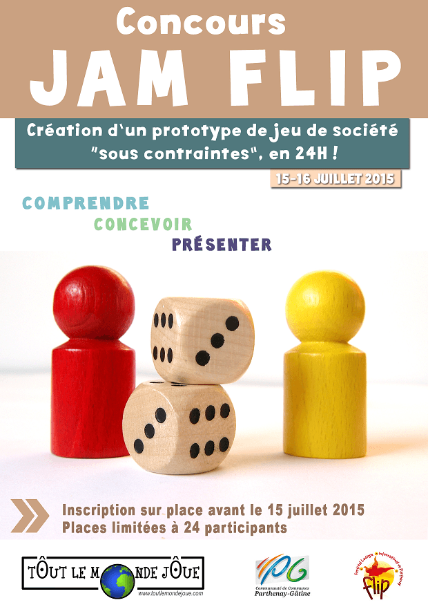 Couverture de l'article : JAM flip 2015 : la création de jeu en 24H chrono !