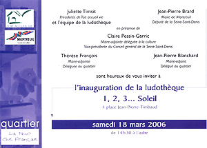 Couverture de l'article : 1,2,3... Soleil, la ludothèque fait la fête !