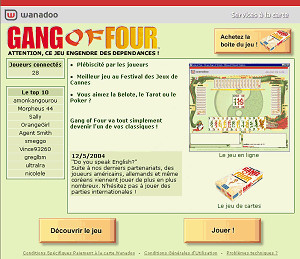 Couverture de l'article : Gang Of Four chez Wanadoo