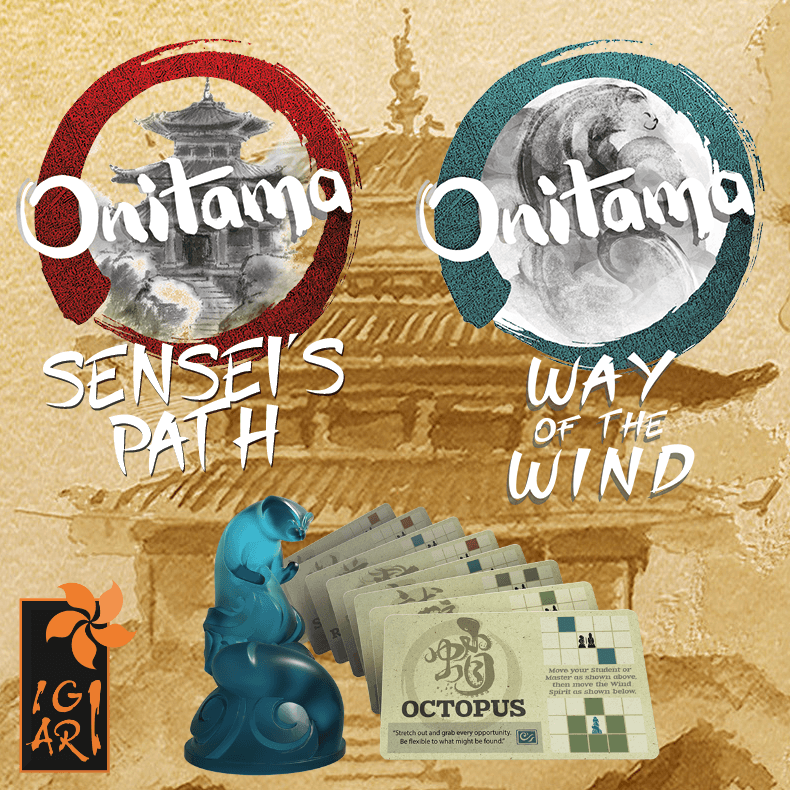 Couverture de l'article : Onitama : Sensei's Path + Way of the Wind arrivent