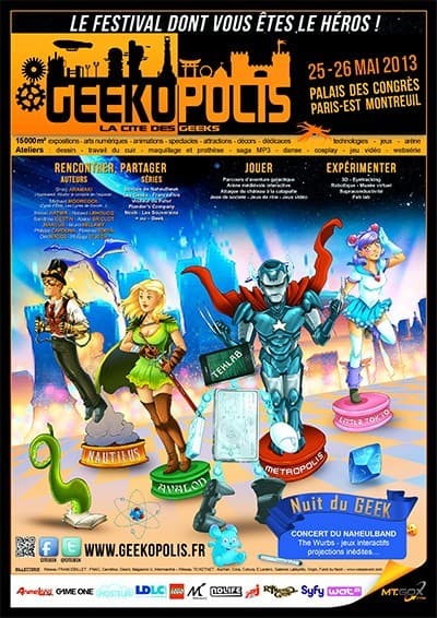 Couverture de l'article : Geekopolis les 25 &26 mai 2013