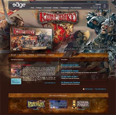 Couverture de l'article : Runewars, le mini site Edge en français