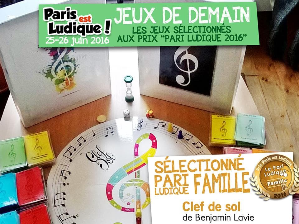Couverture de l'article : Prototype de CLEF DE SOL au PARIS EST LUDIQUE 2016