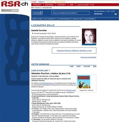 Couverture de l'article : L'auteur d'Yspahan à la radio