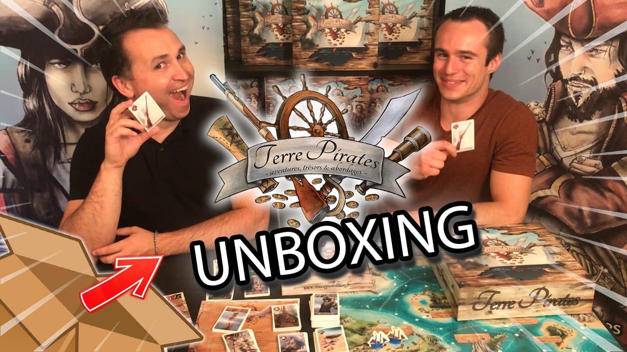Couverture de l'article : Terre Pirates : unboxing, réédition, mécaniques et pépites d'or !