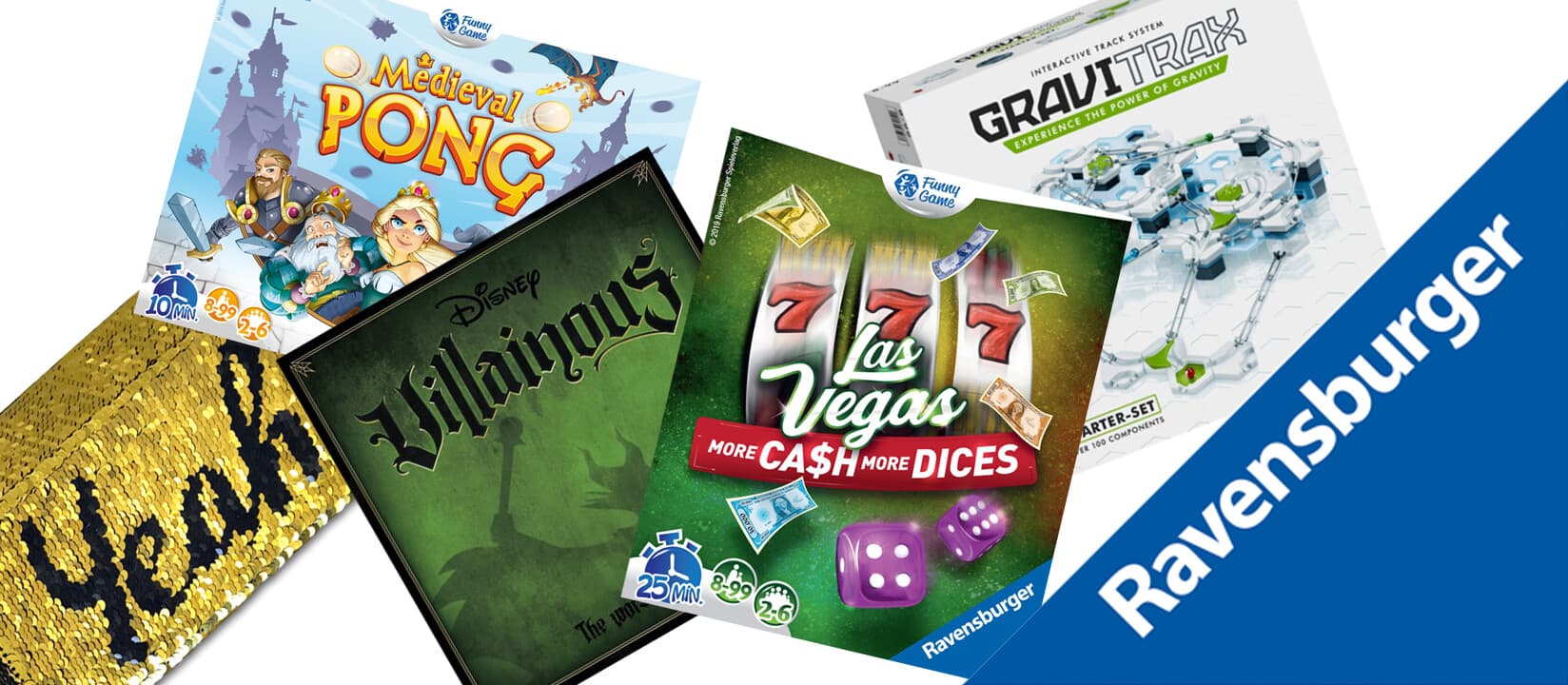 Villainous, Nope-Yeah, Médiéval Pong et Las Vegas : les indiscrétions de chez Ravensburger