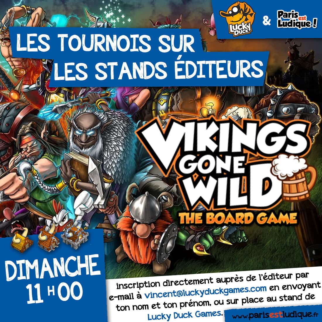Couverture de l'article : Vikings Gone Wild en démo à Paris est Ludique !