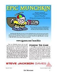 Boîte du jeu : Epic Munchkin