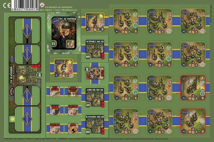 Boîte du jeu : US-Rangers