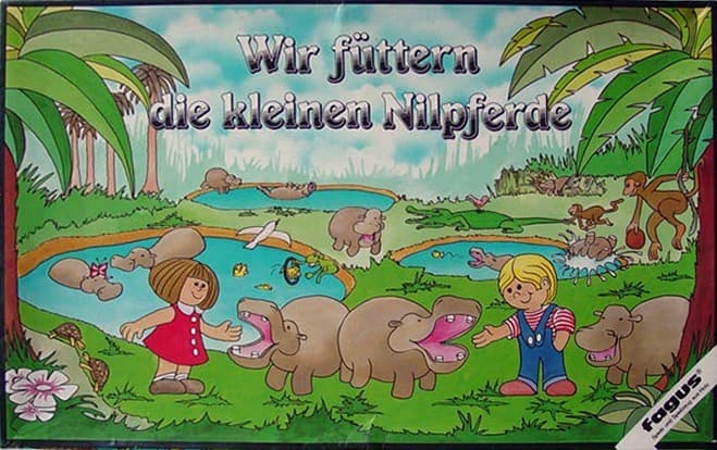 Boîte du jeu : Wir füttern die kleinen Nilpferde