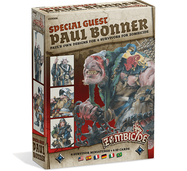 Boîte du jeu : Zombicide black plagued , spécial guest Paul Bonner