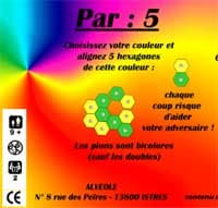 Boîte du jeu : Par : 5