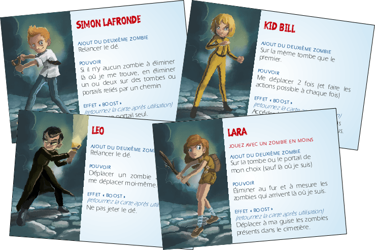 Boîte du jeu : Zombie Kidz : cartes personnages