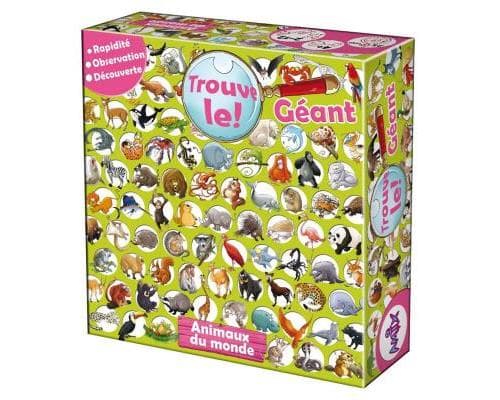 Boîte du jeu : Trouve-le ! Géant : Animaux du monde