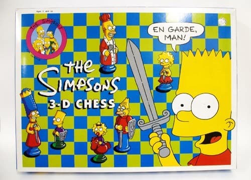 Boîte du jeu : The Simpsons 3-d chess