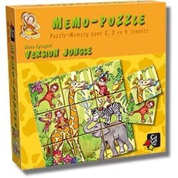 Couverture de Memo-Puzzle : Version Jungle