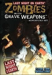 Zombies with Grave Weapon Miniature Set