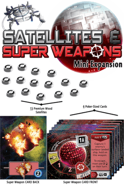 Couverture de Tiny Epic Galaxies - Satellites & Super Weapons