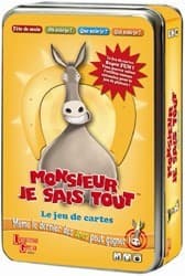 Boîte du jeu : Monsieur je sais tout : le jeu de cartes