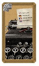 Boîte du jeu : Typo