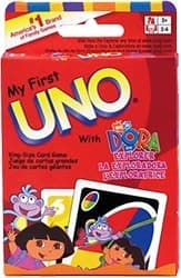 My first Uno with Dora explorer