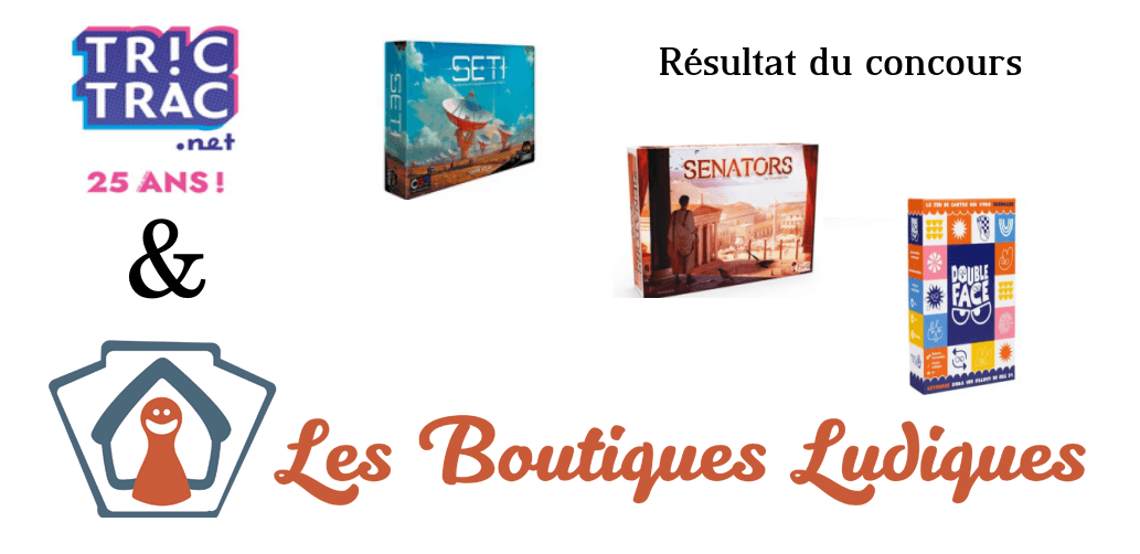 Couverture de l'article : Résultat du concours TricTrac - les Boutiques Ludiques