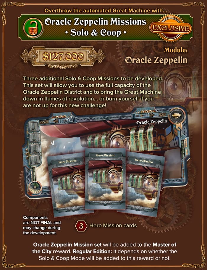 Boîte du jeu : City of the Great Machine - Module "Oracle Zeppelin"