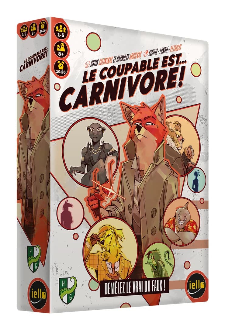 Boîte du jeu : Le Coupable est Carnivore