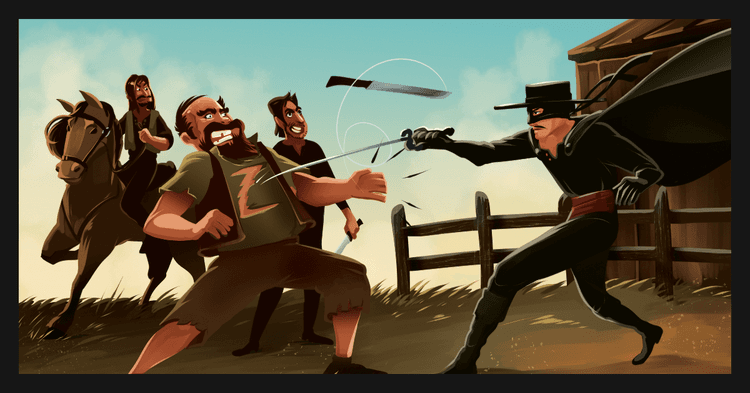Boîte du jeu : The Zorro dice game