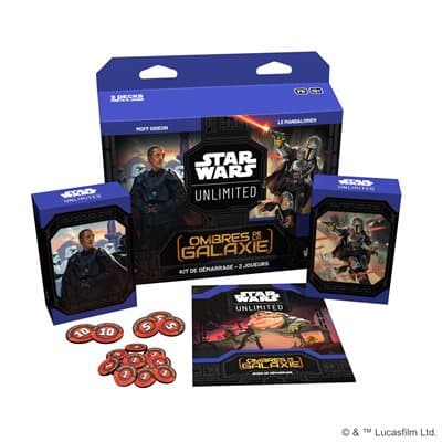 Boîte du jeu : Star Wars : Unlimited - Les Ombres de la Galaxie : Kit de Démarrage