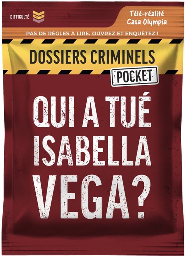 Boîte du jeu : Dossiers Criminels Pocket : Qui a tué Isabella Vega