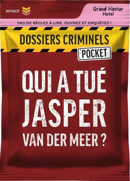Boîte du jeu : Dossiers Criminels Pocket : Qui a tué Jesper Van Der Meer ?