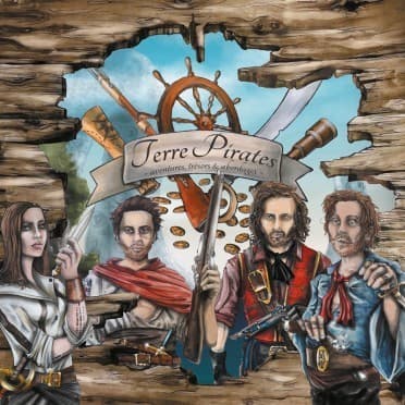 Boîte du jeu : Terre Pirates - Extension Capitaines